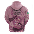 NAIDOC 2025 Strength Vision & Legacy Zip Hoodie Future Dreaming - Coral