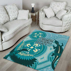 NAIDOC 2025 Strength Vision & Legacy Area Rug Future Dreaming - Teal