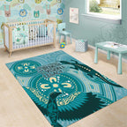 NAIDOC 2025 Strength Vision & Legacy Area Rug Future Dreaming - Teal