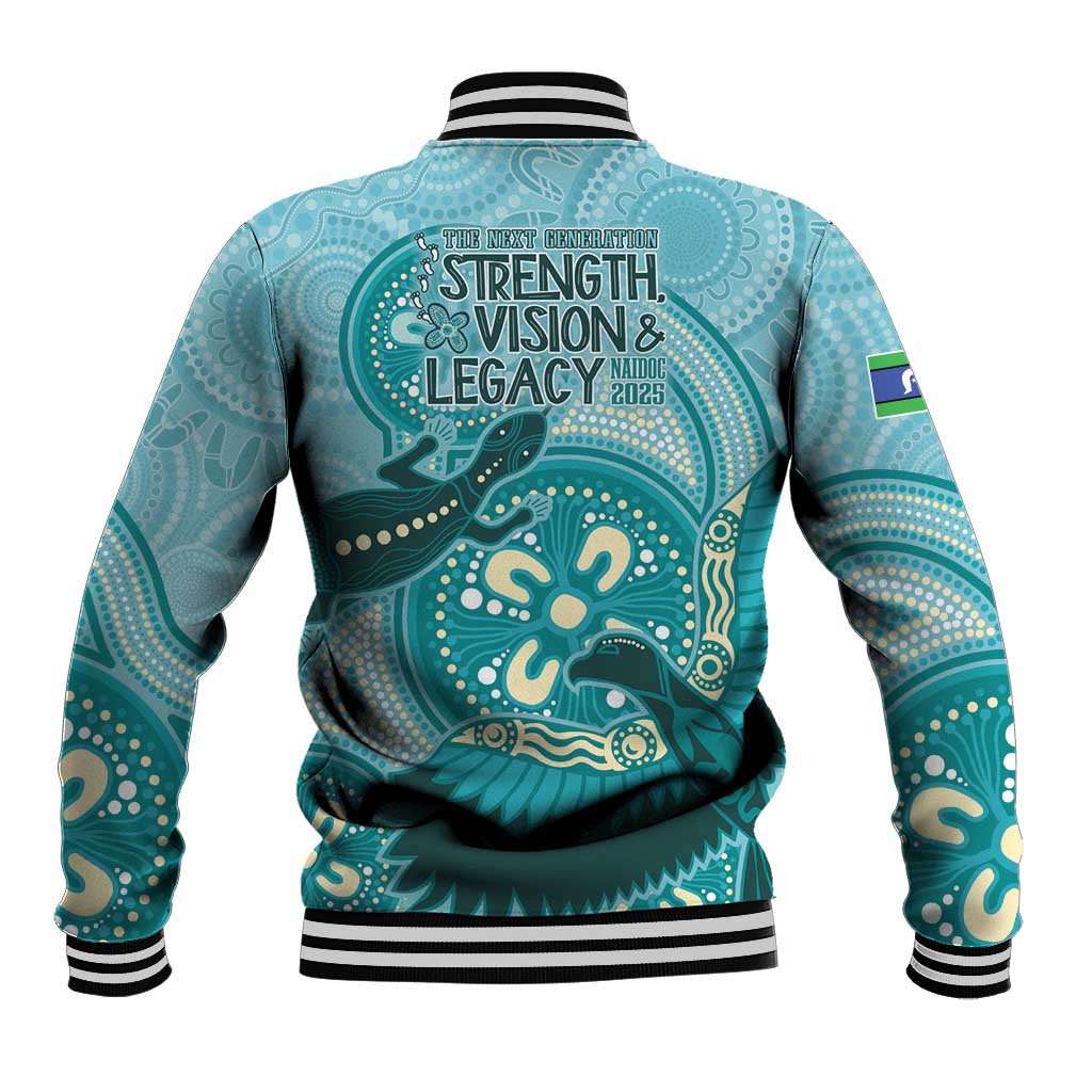 NAIDOC 2025 Strength Vision & Legacy Baseball Jacket Future Dreaming - Teal