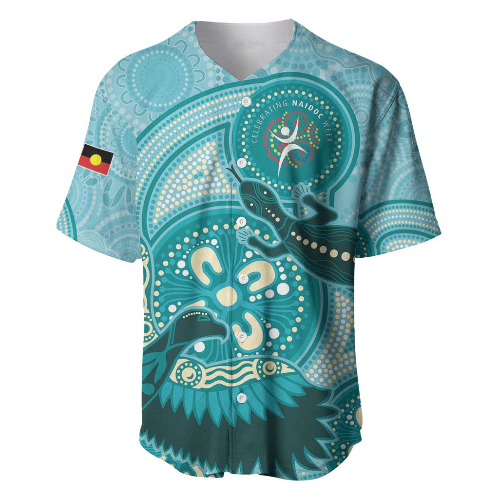 NAIDOC 2025 Strength Vision & Legacy Baseball Jersey Future Dreaming - Teal