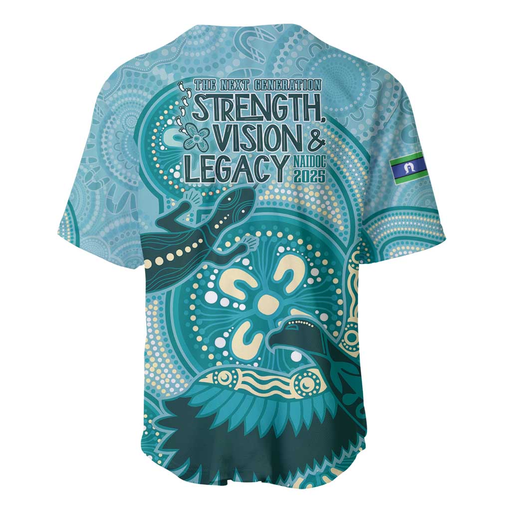 NAIDOC 2025 Strength Vision & Legacy Baseball Jersey Future Dreaming - Teal