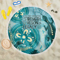 NAIDOC 2025 Strength Vision & Legacy Beach Blanket Future Dreaming - Teal