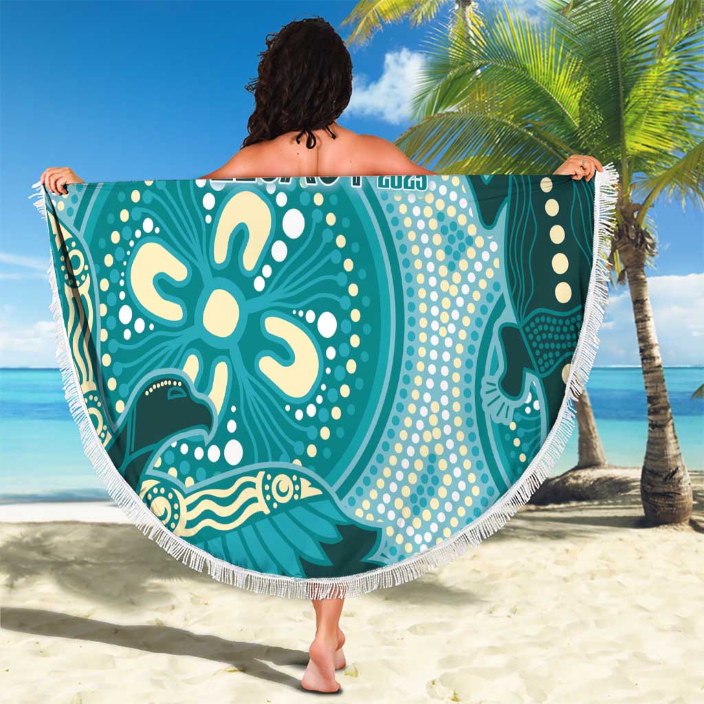 NAIDOC 2025 Strength Vision & Legacy Beach Blanket Future Dreaming - Teal