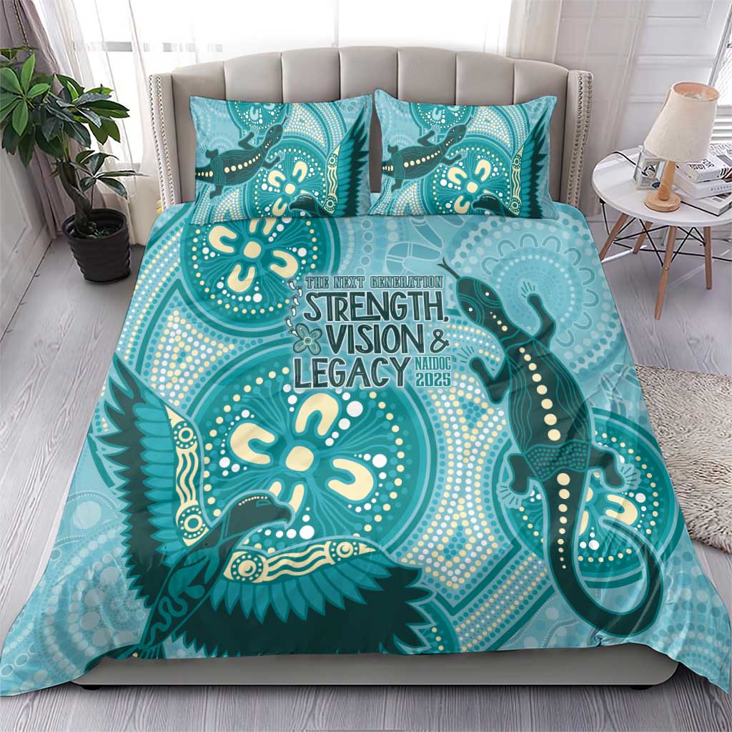 NAIDOC 2025 Strength Vision & Legacy Bedding Set Future Dreaming - Teal