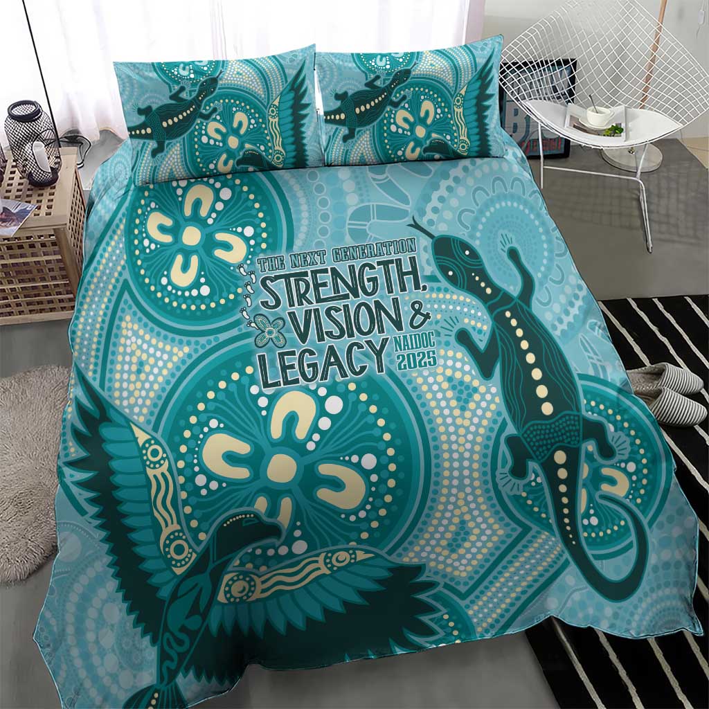 NAIDOC 2025 Strength Vision & Legacy Bedding Set Future Dreaming - Teal