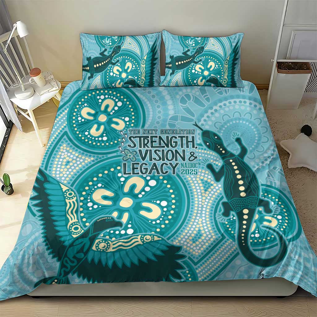 NAIDOC 2025 Strength Vision & Legacy Bedding Set Future Dreaming - Teal