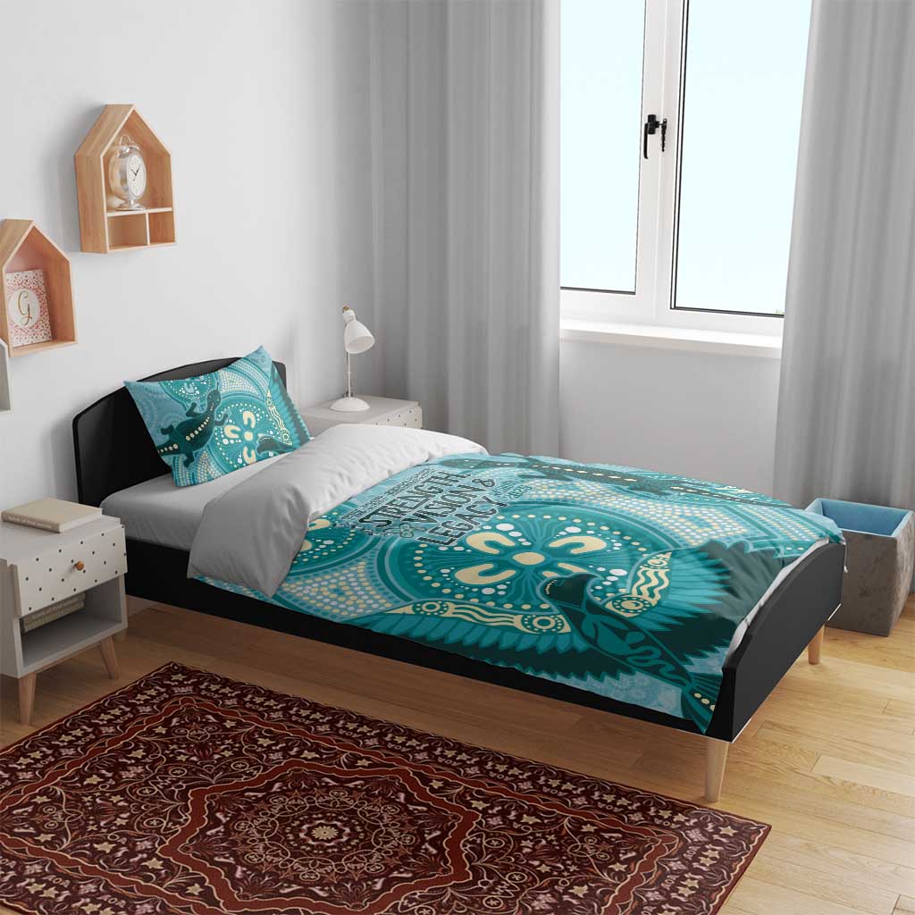 NAIDOC 2025 Strength Vision & Legacy Bedding Set Future Dreaming - Teal