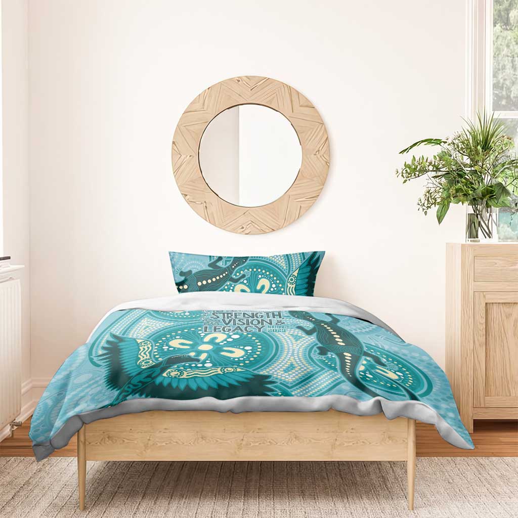 NAIDOC 2025 Strength Vision & Legacy Bedding Set Future Dreaming - Teal