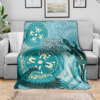 NAIDOC 2025 Strength Vision & Legacy Blanket Future Dreaming - Teal