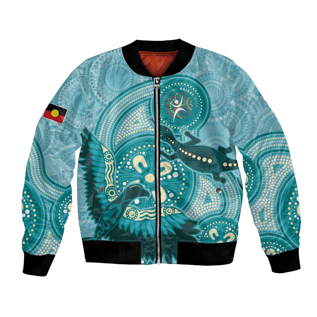 NAIDOC 2025 Strength Vision & Legacy Bomber Jacket Future Dreaming - Teal