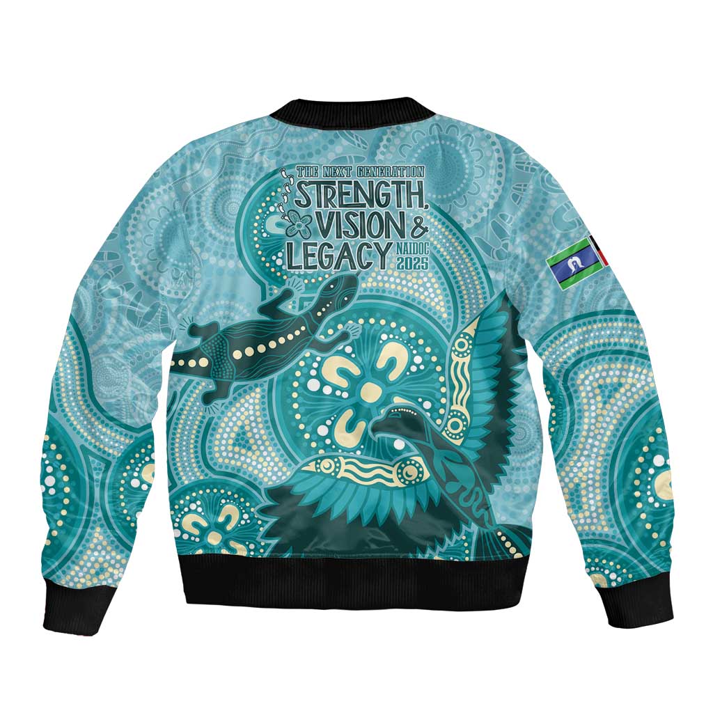 NAIDOC 2025 Strength Vision & Legacy Bomber Jacket Future Dreaming - Teal