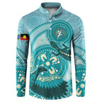 NAIDOC 2025 Strength Vision & Legacy Button Sweatshirt Future Dreaming - Teal