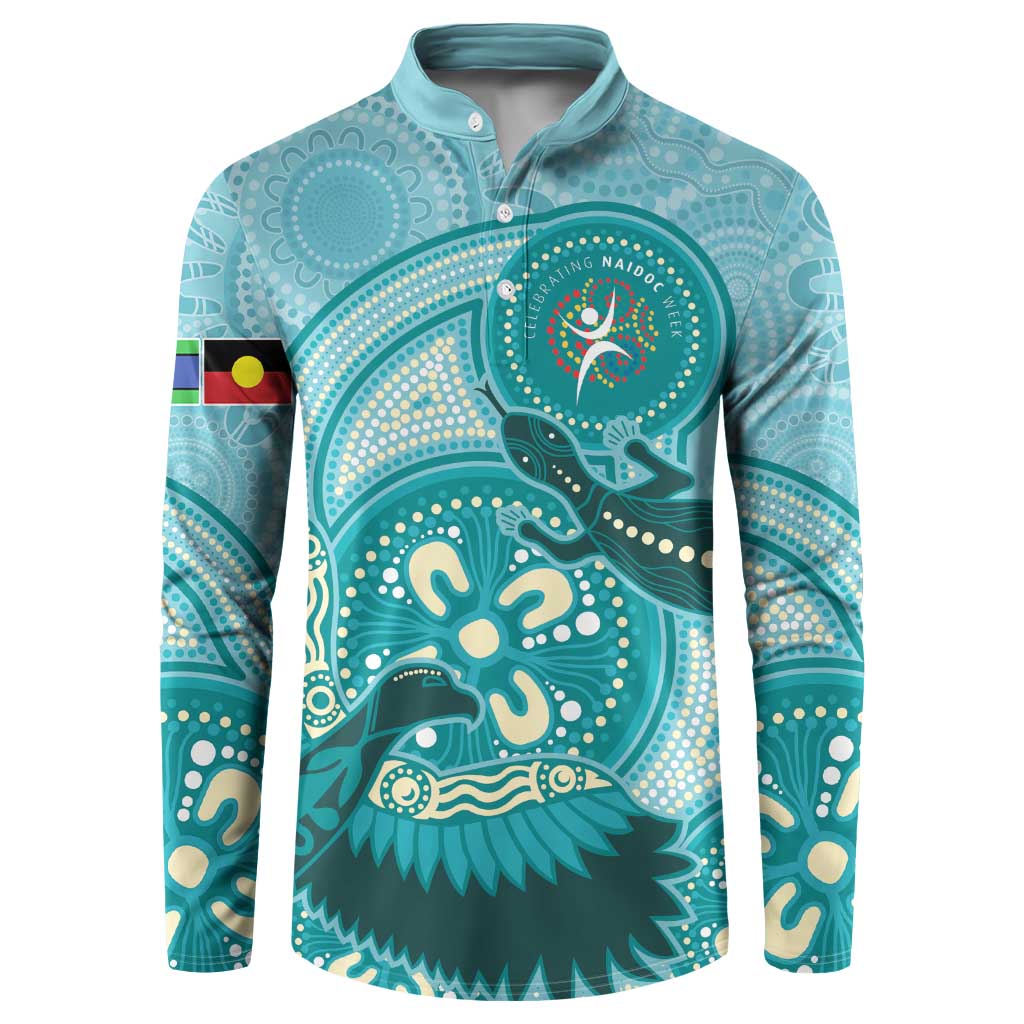 NAIDOC 2025 Strength Vision & Legacy Button Sweatshirt Future Dreaming - Teal