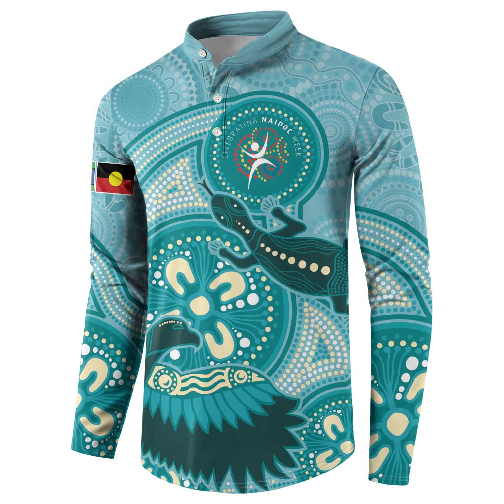 NAIDOC 2025 Strength Vision & Legacy Button Sweatshirt Future Dreaming - Teal