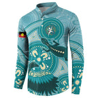 NAIDOC 2025 Strength Vision & Legacy Button Sweatshirt Future Dreaming - Teal