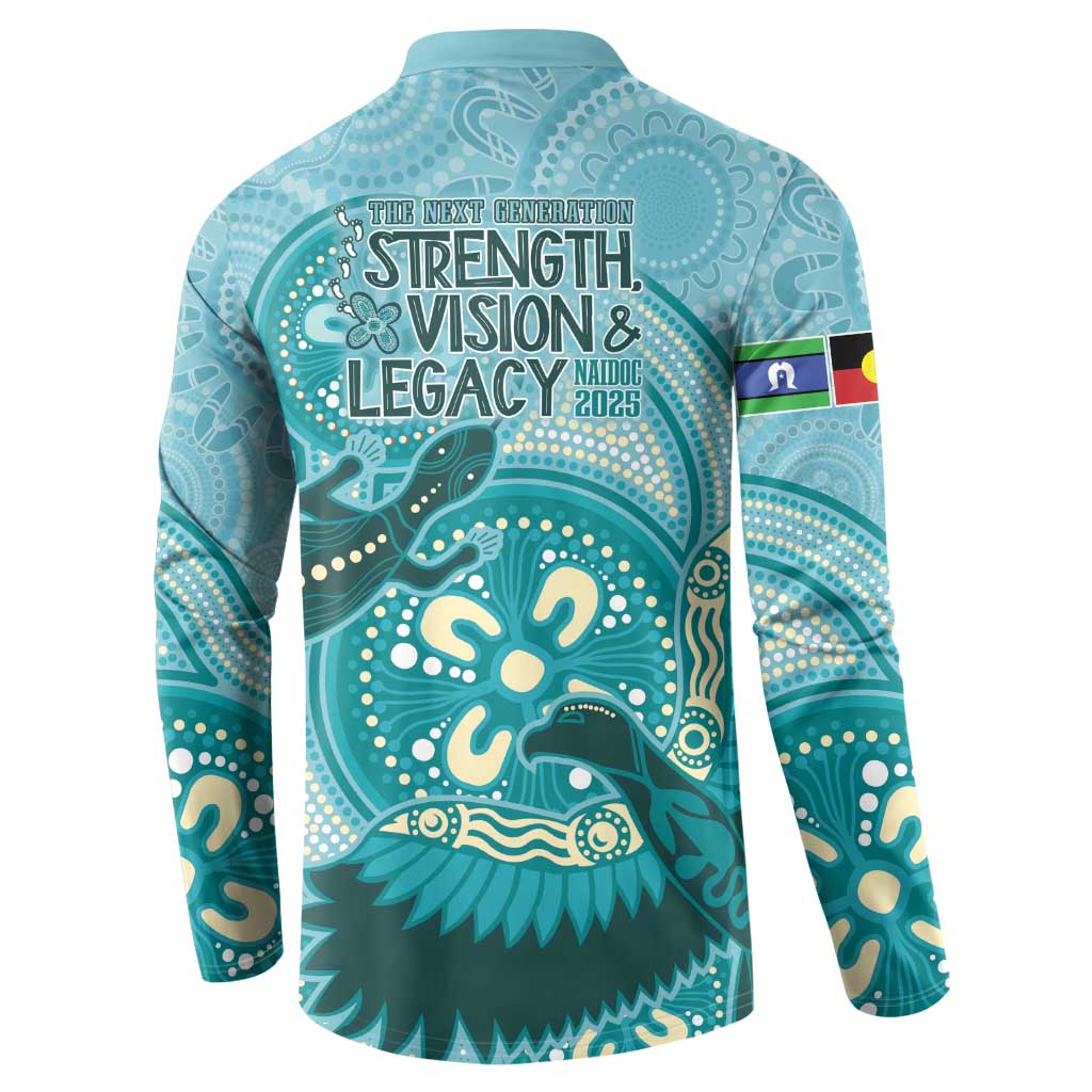 NAIDOC 2025 Strength Vision & Legacy Button Sweatshirt Future Dreaming - Teal