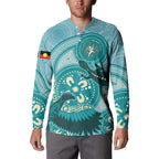 NAIDOC 2025 Strength Vision & Legacy Button Sweatshirt Future Dreaming - Teal