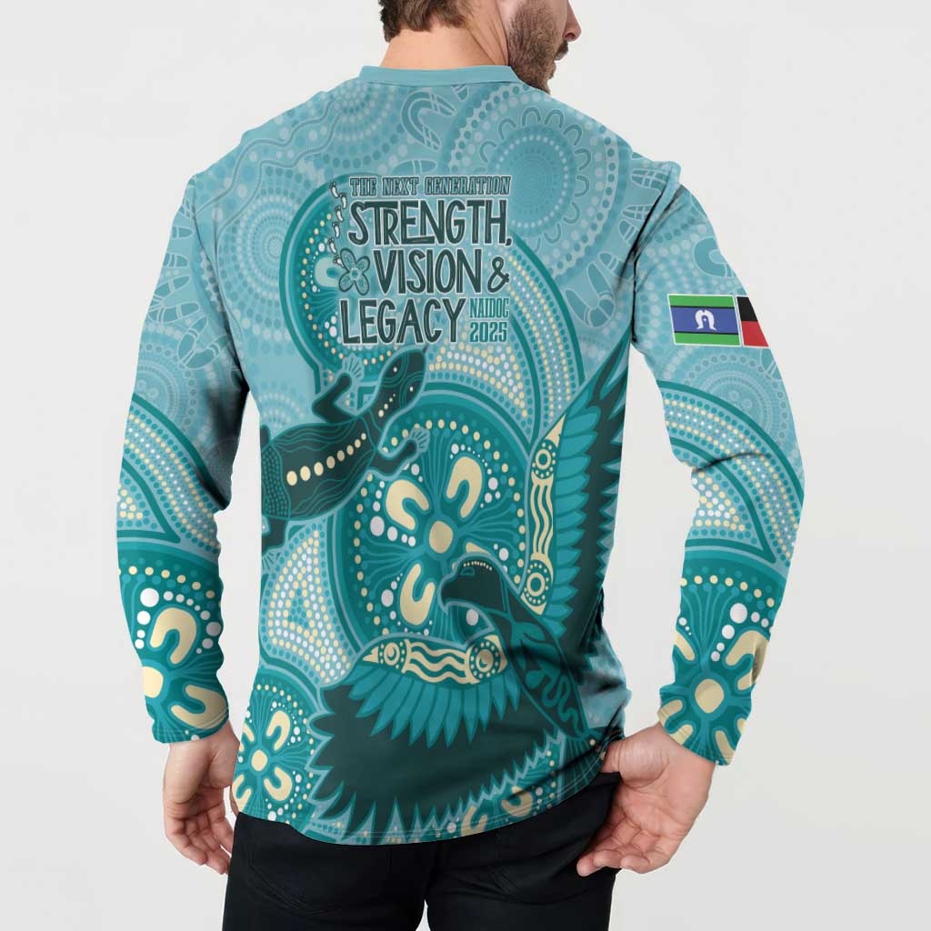 NAIDOC 2025 Strength Vision & Legacy Button Sweatshirt Future Dreaming - Teal