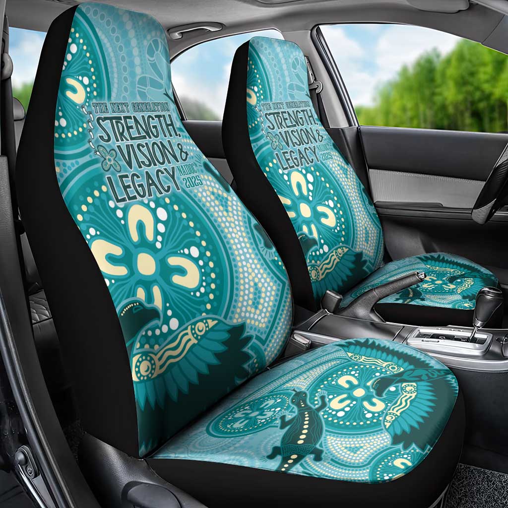 NAIDOC 2025 Strength Vision & Legacy Car Seat Cover Future Dreaming - Teal