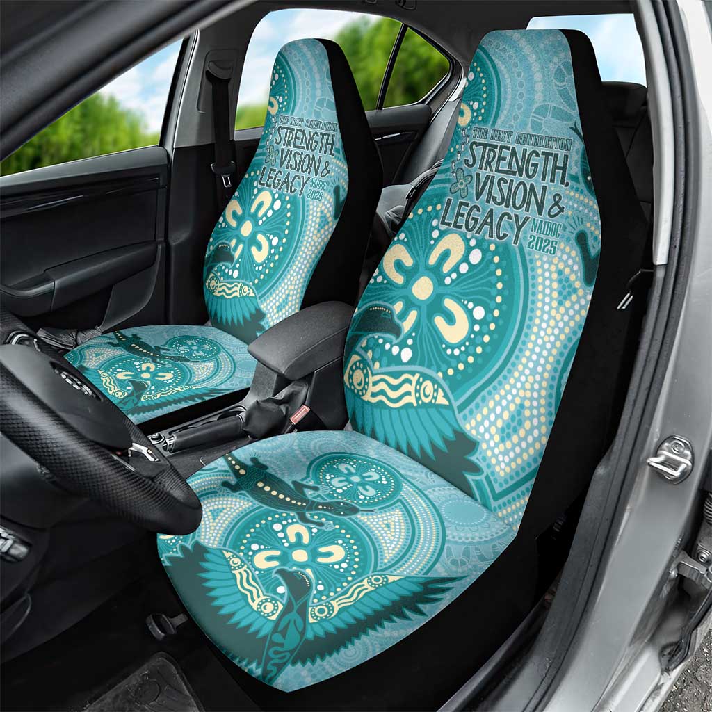 NAIDOC 2025 Strength Vision & Legacy Car Seat Cover Future Dreaming - Teal