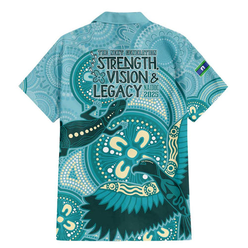 NAIDOC 2025 Strength Vision & Legacy Family Matching Mermaid Dress and Hawaiian Shirt Future Dreaming - Teal