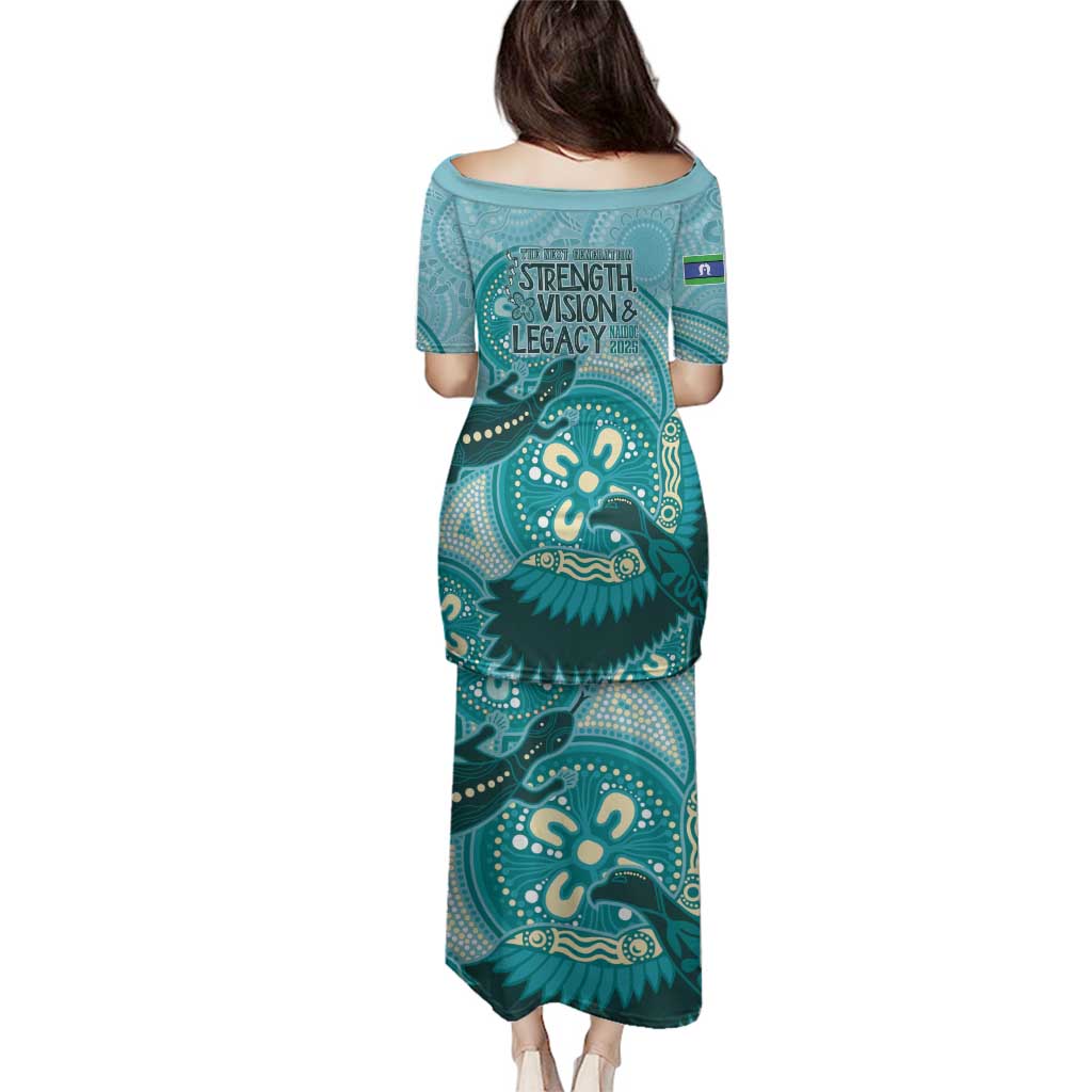 NAIDOC 2025 Strength Vision & Legacy Family Matching Puletasi and Hawaiian Shirt Future Dreaming - Teal