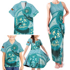 NAIDOC 2025 Strength Vision & Legacy Family Matching Tank Maxi Dress and Hawaiian Shirt Future Dreaming - Teal