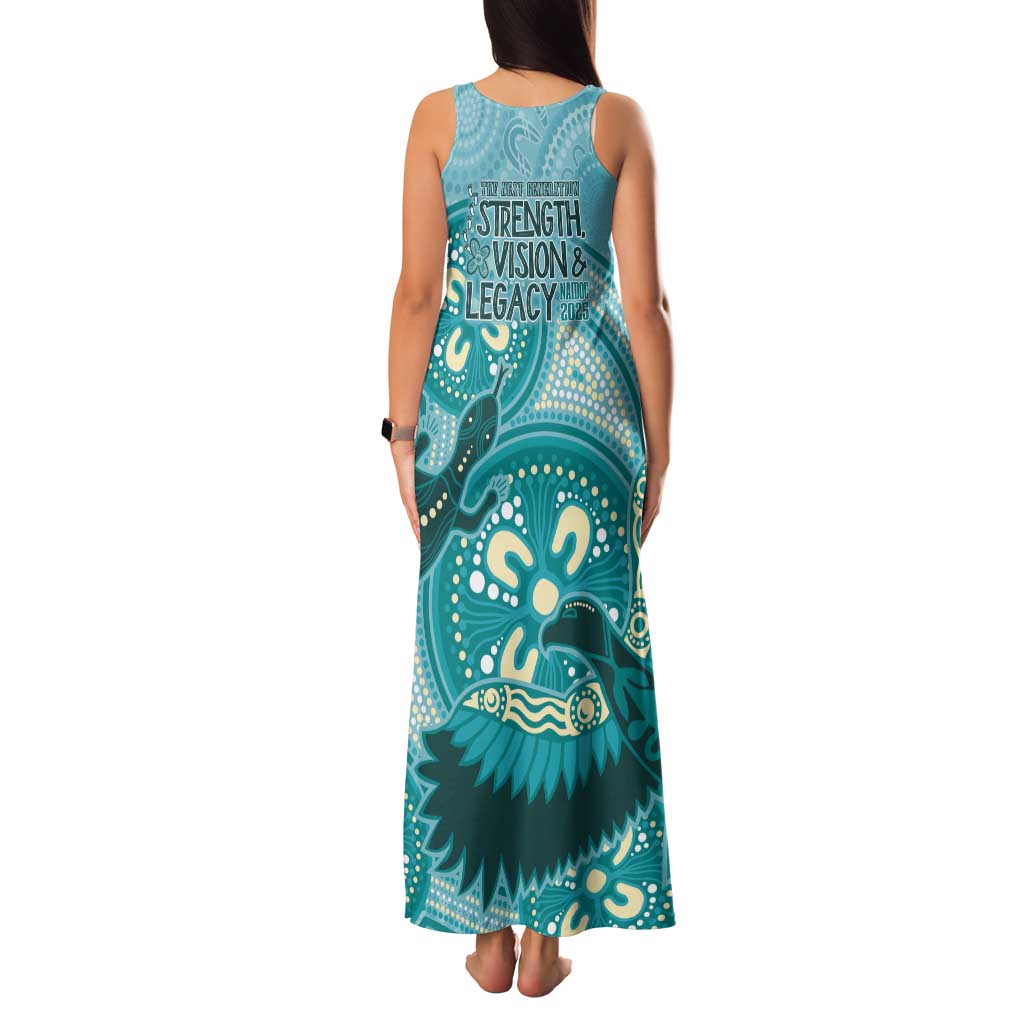 NAIDOC 2025 Strength Vision & Legacy Family Matching Tank Maxi Dress and Hawaiian Shirt Future Dreaming - Teal