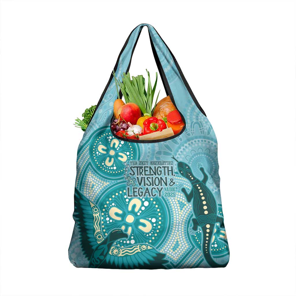 NAIDOC 2025 Strength Vision & Legacy Grocery Bag Future Dreaming - Teal