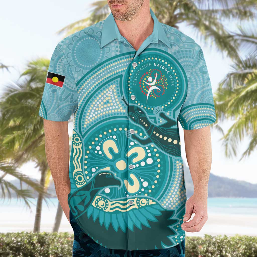 NAIDOC 2025 Strength Vision & Legacy Hawaiian Shirt Future Dreaming - Teal