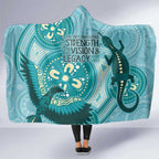 NAIDOC 2025 Strength Vision & Legacy Hooded Blanket Future Dreaming - Teal