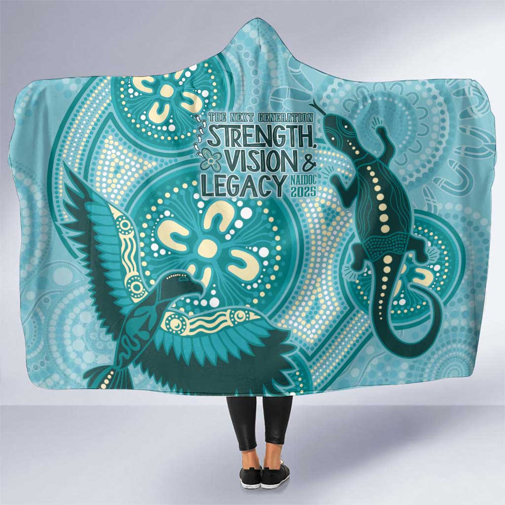 NAIDOC 2025 Strength Vision & Legacy Hooded Blanket Future Dreaming - Teal