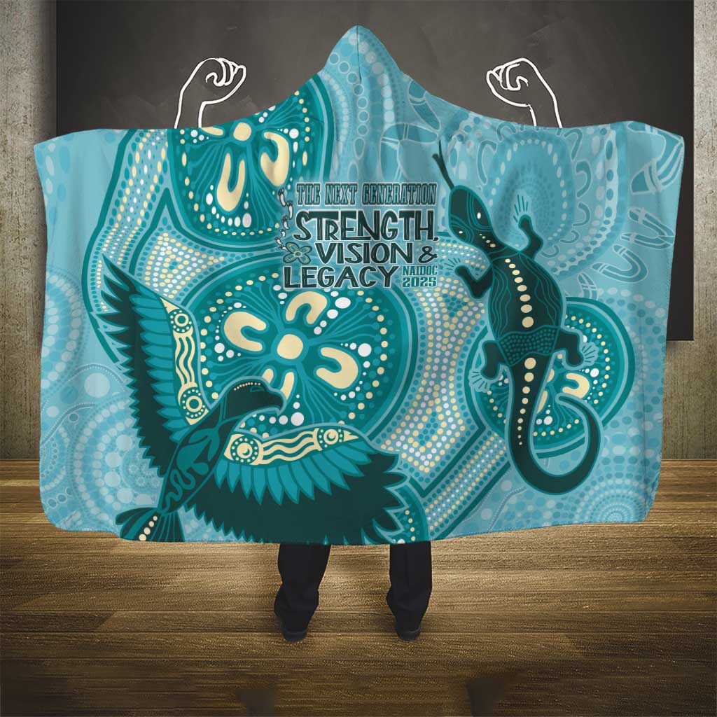 NAIDOC 2025 Strength Vision & Legacy Hooded Blanket Future Dreaming - Teal