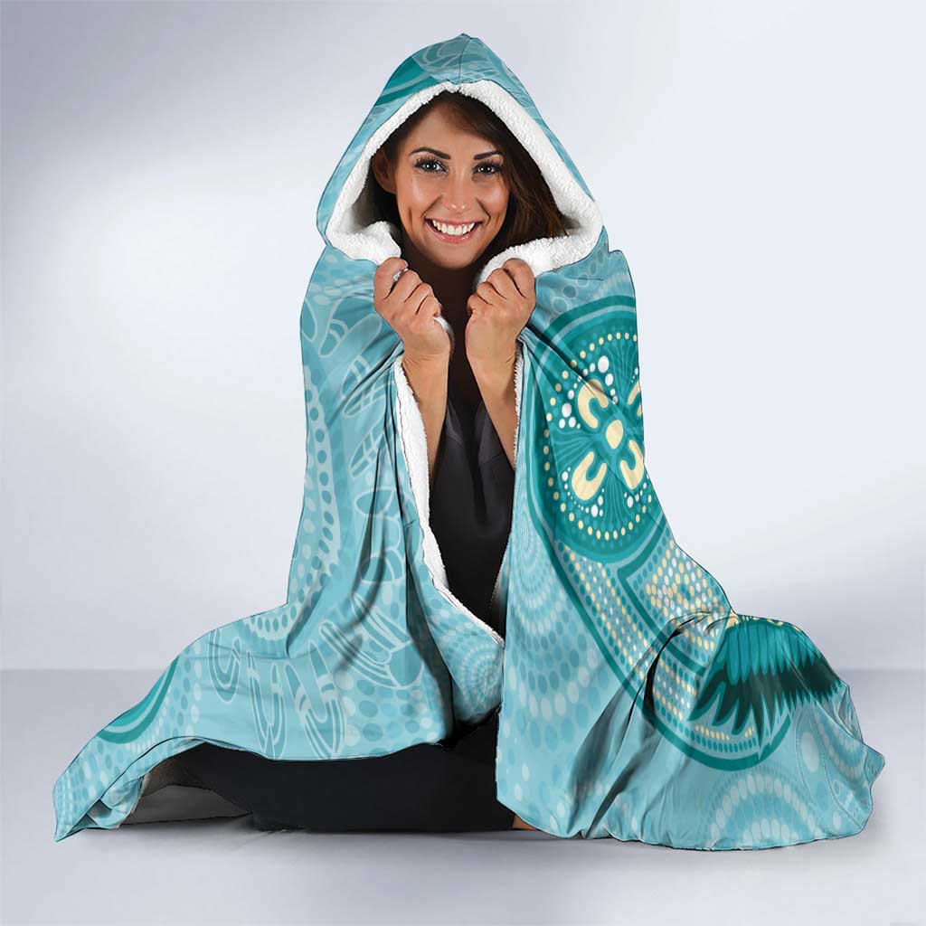 NAIDOC 2025 Strength Vision & Legacy Hooded Blanket Future Dreaming - Teal