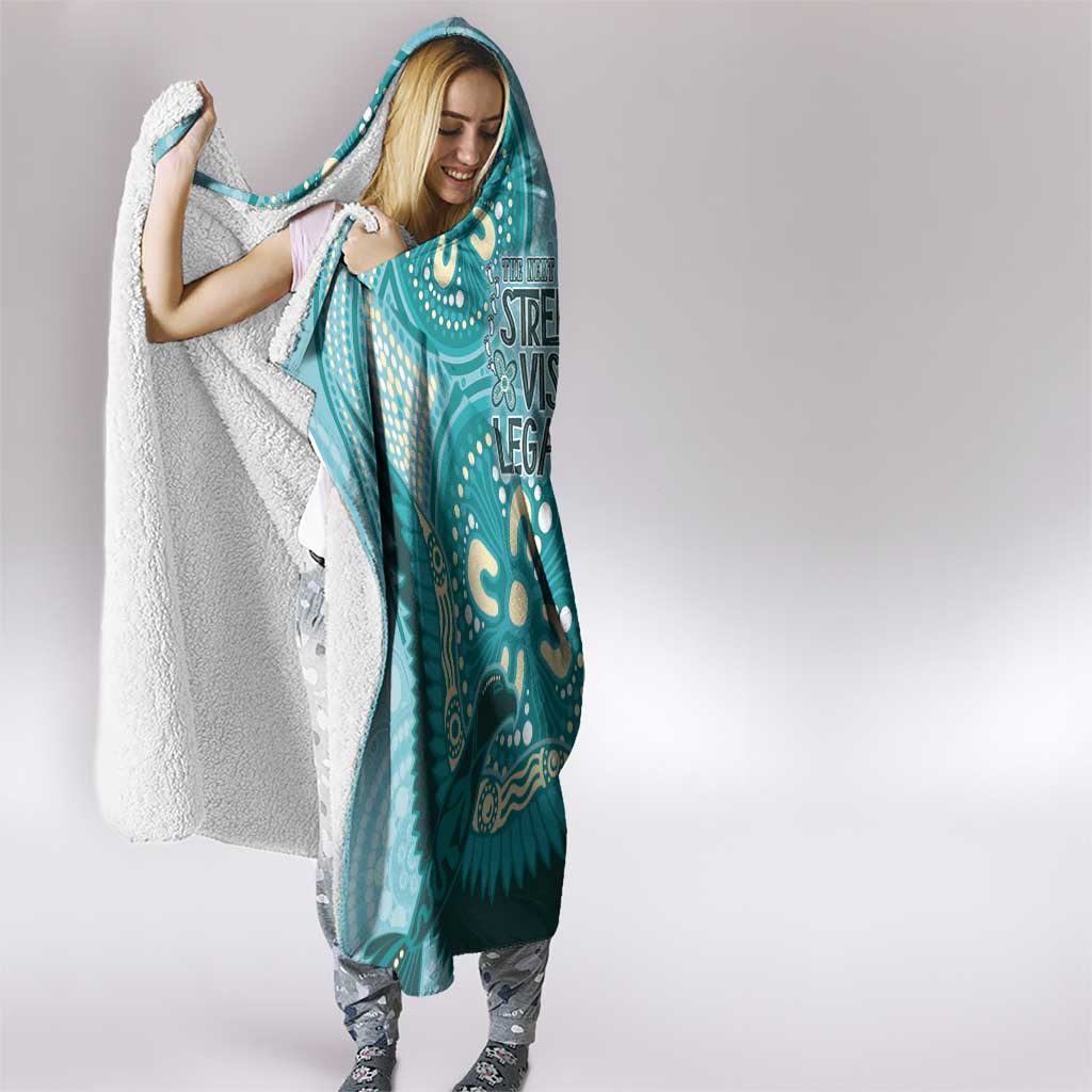 NAIDOC 2025 Strength Vision & Legacy Hooded Blanket Future Dreaming - Teal