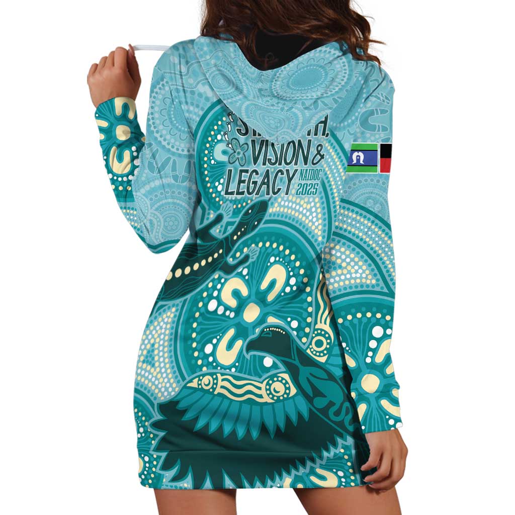 NAIDOC 2025 Strength Vision & Legacy Hoodie Dress Future Dreaming - Teal