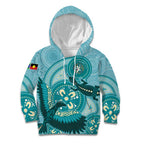 NAIDOC 2025 Strength Vision & Legacy Kid Hoodie Future Dreaming - Teal