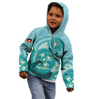 NAIDOC 2025 Strength Vision & Legacy Kid Hoodie Future Dreaming - Teal