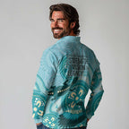 NAIDOC 2025 Strength Vision & Legacy Long Sleeve Polo Shirt Future Dreaming - Teal