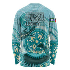 NAIDOC 2025 Strength Vision & Legacy Long Sleeve Shirt Future Dreaming - Teal