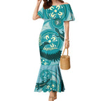 NAIDOC 2025 Strength Vision & Legacy Mermaid Dress Future Dreaming - Teal