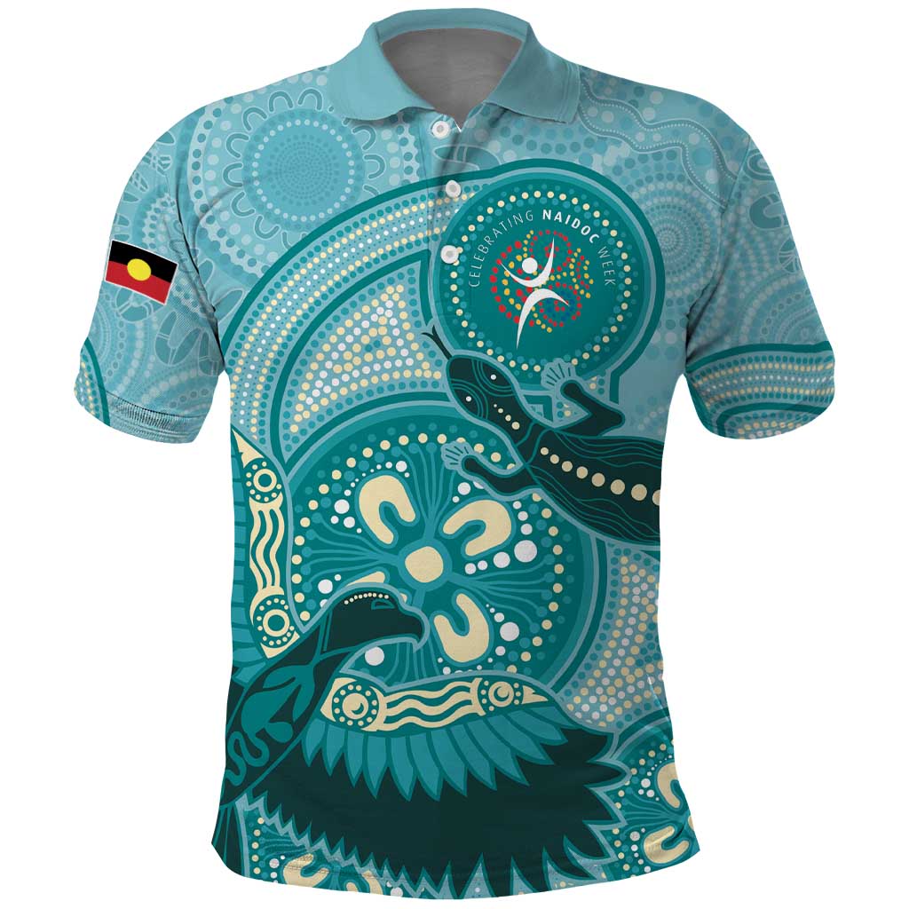 NAIDOC 2025 Strength Vision & Legacy Polo Shirt Future Dreaming - Teal