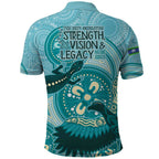 NAIDOC 2025 Strength Vision & Legacy Polo Shirt Future Dreaming - Teal