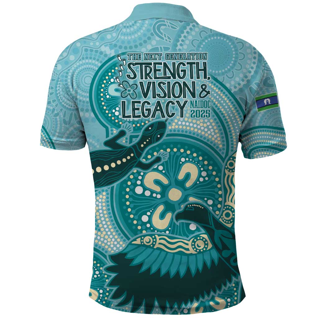 NAIDOC 2025 Strength Vision & Legacy Polo Shirt Future Dreaming - Teal