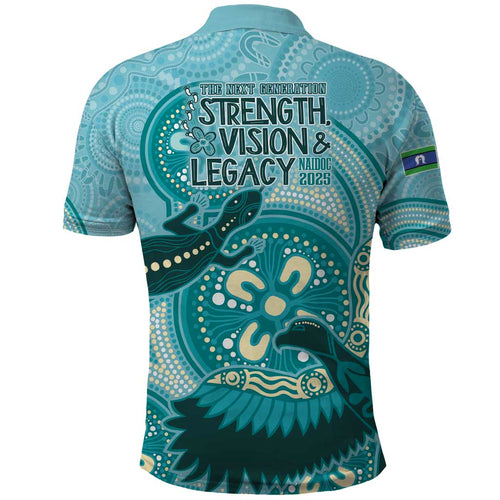 NAIDOC 2025 Strength Vision & Legacy Polo Shirt Future Dreaming - Teal