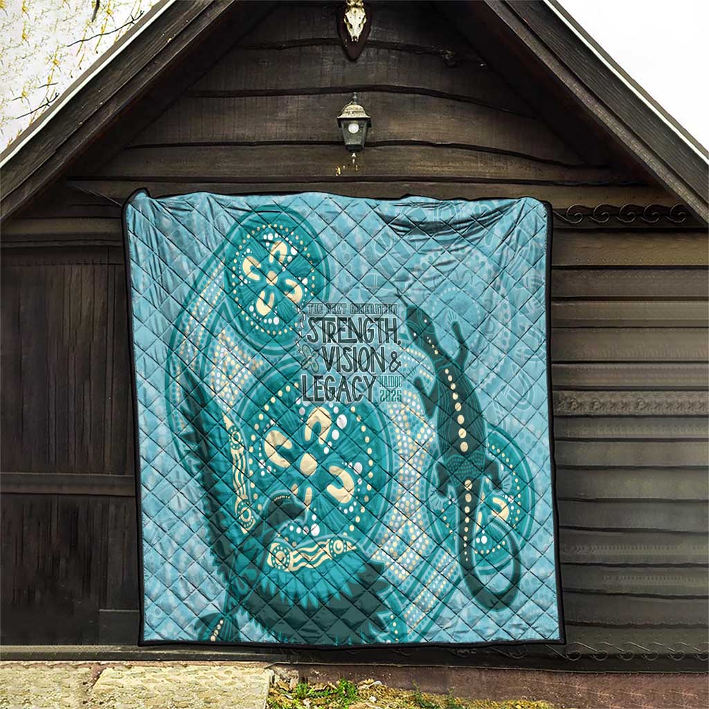 NAIDOC 2025 Strength Vision & Legacy Quilt Future Dreaming - Teal