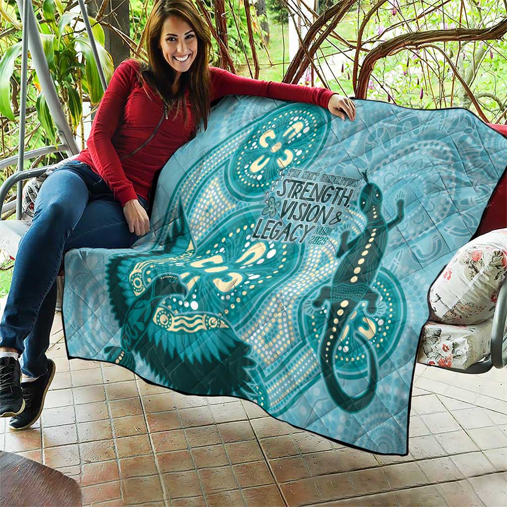 NAIDOC 2025 Strength Vision & Legacy Quilt Future Dreaming - Teal