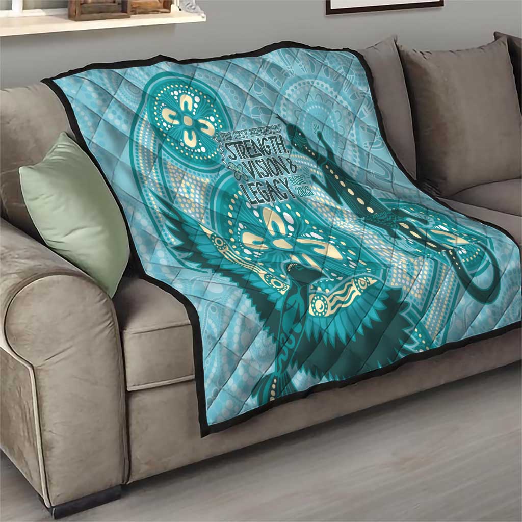NAIDOC 2025 Strength Vision & Legacy Quilt Future Dreaming - Teal