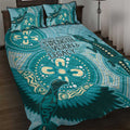 NAIDOC 2025 Strength Vision & Legacy Quilt Bed Set Future Dreaming - Teal